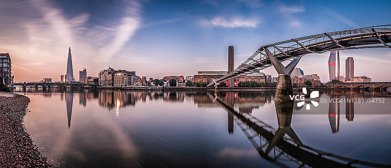 伦敦日出全景图片素材