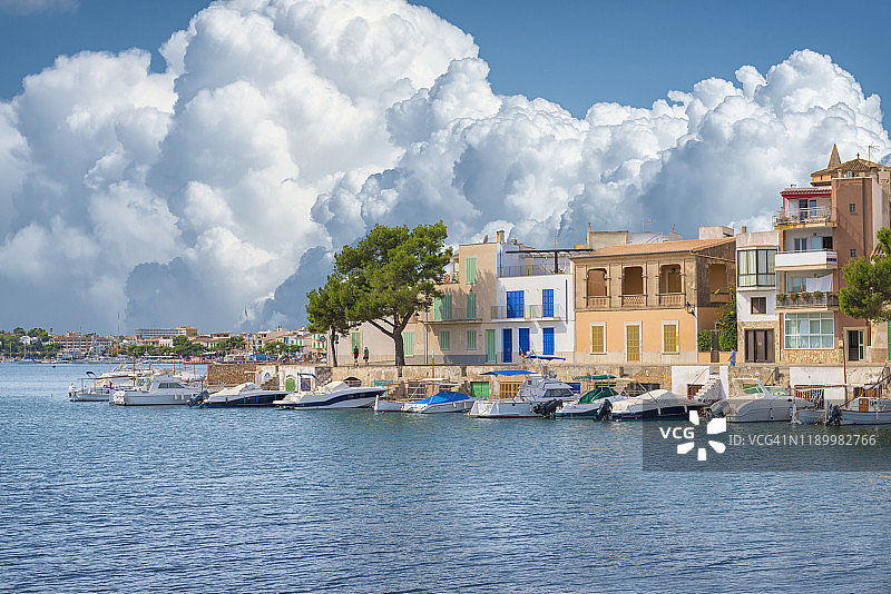 马略卡岛科洛姆港图片素材