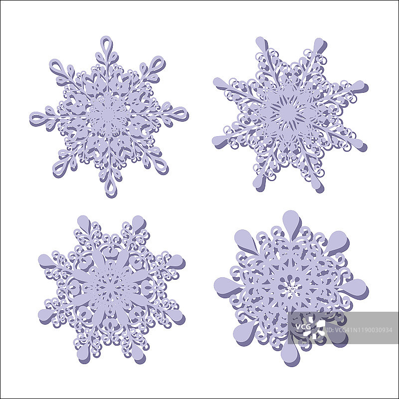 的雪花图片素材