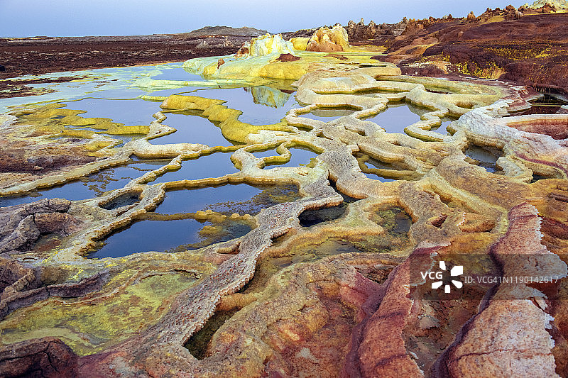 达洛尔火山，达纳基勒洼地，埃塞俄比亚图片素材