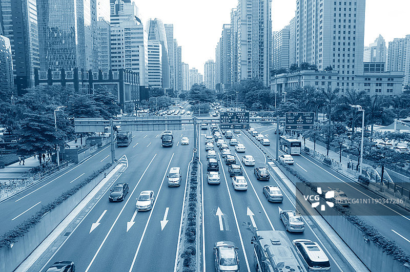 广州海珠区高峰时段图片素材