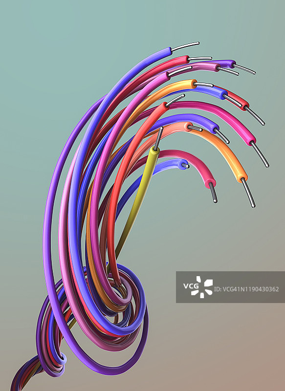 彩色绞线图片素材