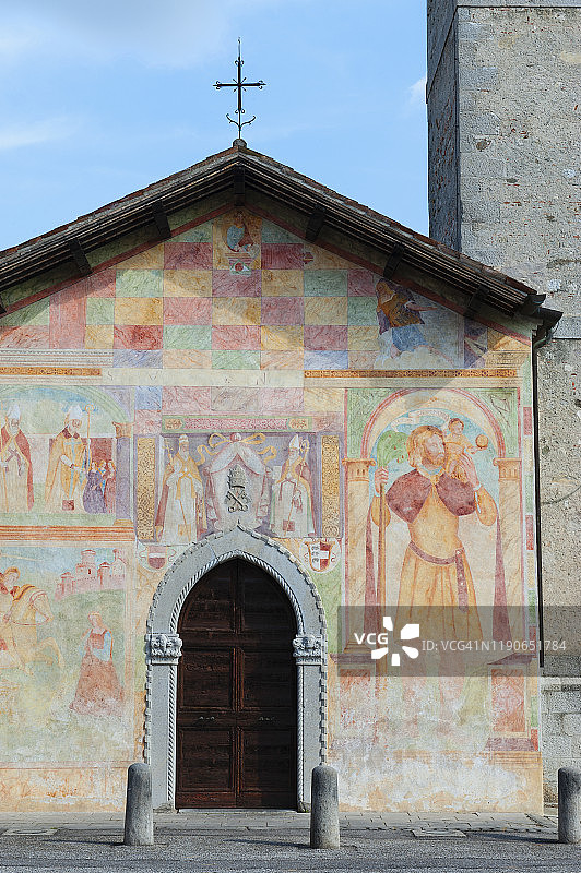 奇维达莱·德尔夫留利的圣伯多禄和圣博拉修堂图片素材