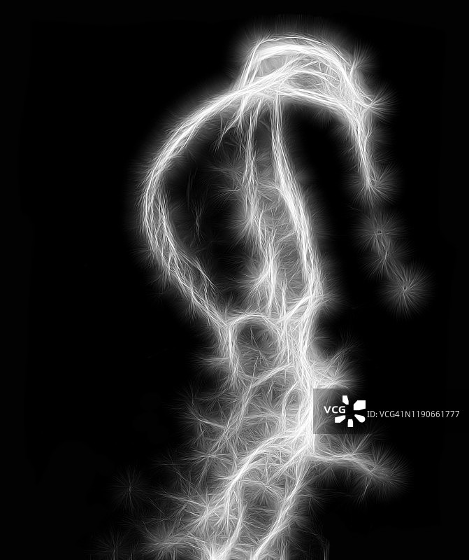 黑色背景上白色水滴纹理图片素材