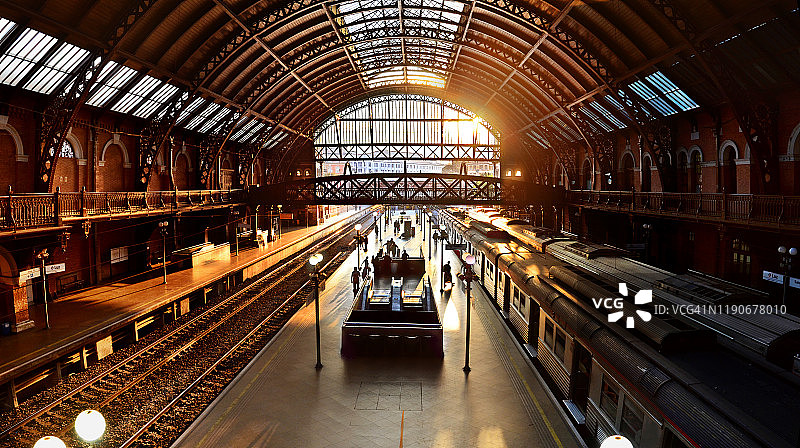 圣保罗光之车站黄昏景色图片素材