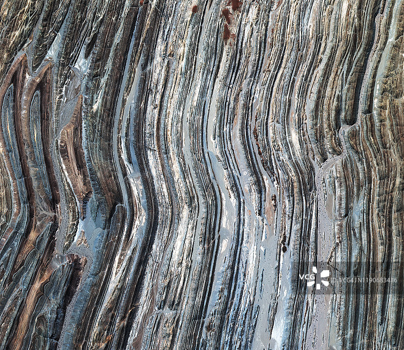 纳米比亚Tsiseb保护区树木卫星图像图片素材