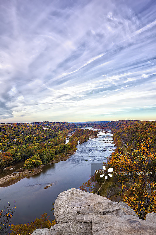 马里兰高地俯瞰的谢南多厄河图片素材
