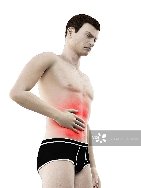 腹痛概念图图片素材