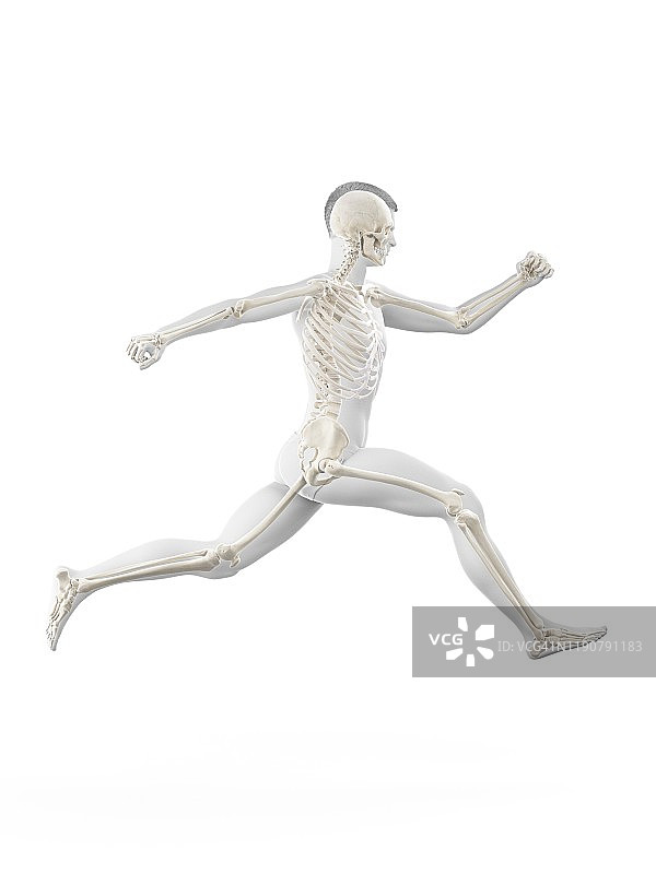 跑步的男人插画图片素材