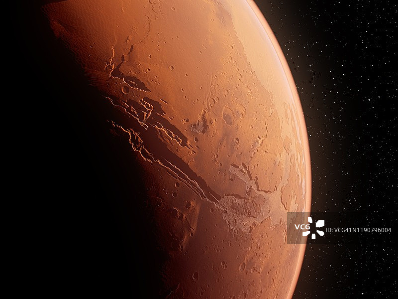 火星水手号峡谷插图图片素材