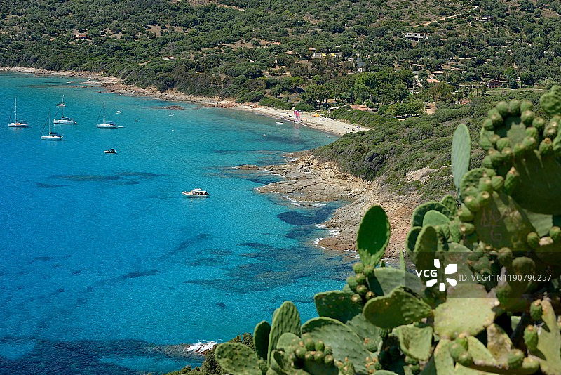 科西嘉岛：卡尔热斯小海滩图片素材