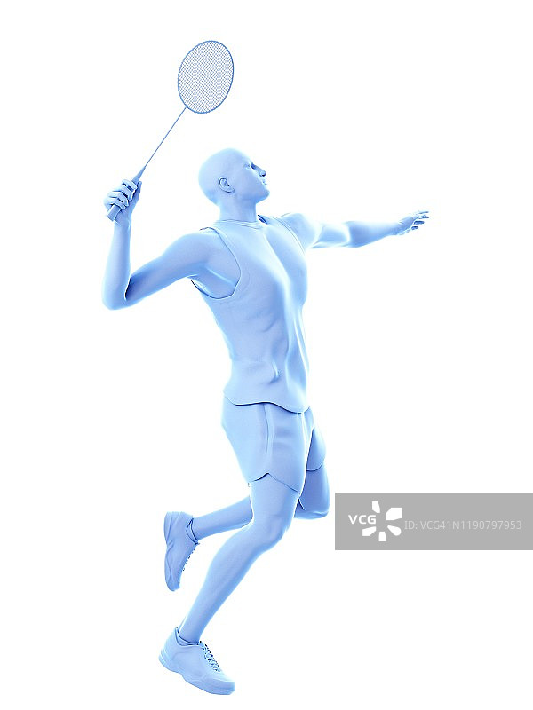 羽毛球运动员插图图片素材