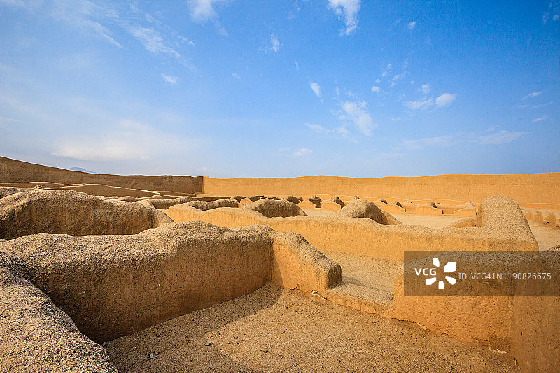 秘鲁昌昌考古遗址图片素材