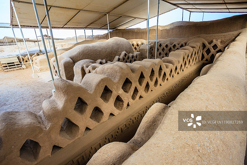 秘鲁昌昌考古遗址图片素材