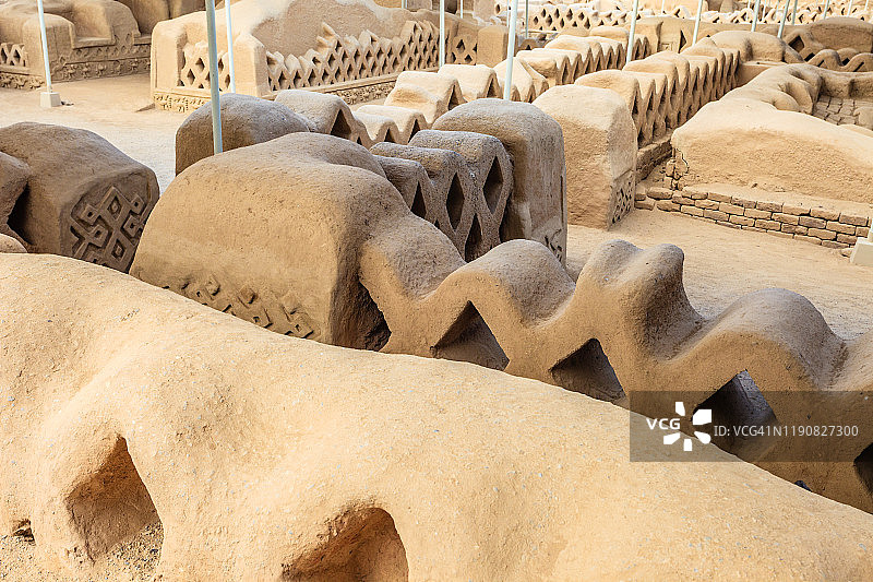 秘鲁昌昌考古遗址图片素材