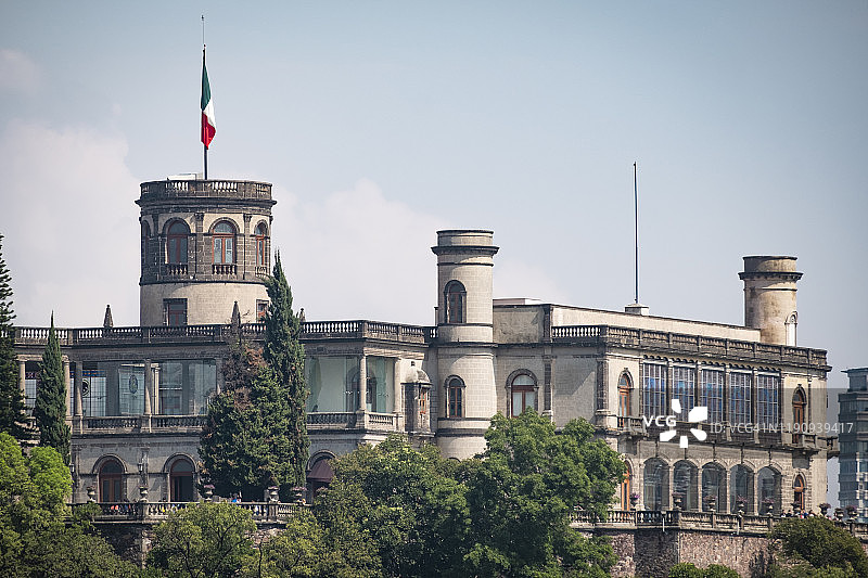 墨西哥城查普尔特佩克城堡景观图片素材