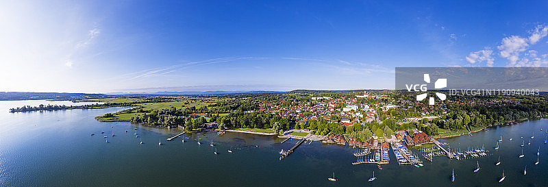 德国巴伐利亚阿默湖港口全景图片素材