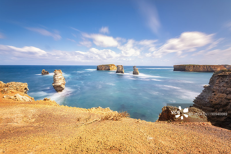 澳大利亚维多利亚州十二使徒海洋国家公园海景图片素材