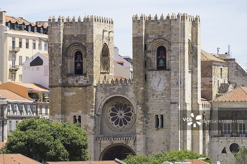 葡萄牙里斯本大教堂外观图片素材