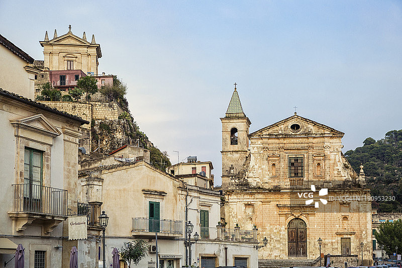 孔索拉齐翁圣母教堂，意大利西西里岛拉古萨省锡克利图片素材