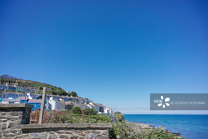 英国威尔士锡雷迪金卡迪根湾新码头图片素材