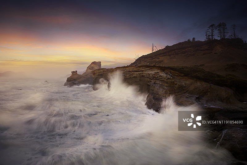 基万达角日落图片素材