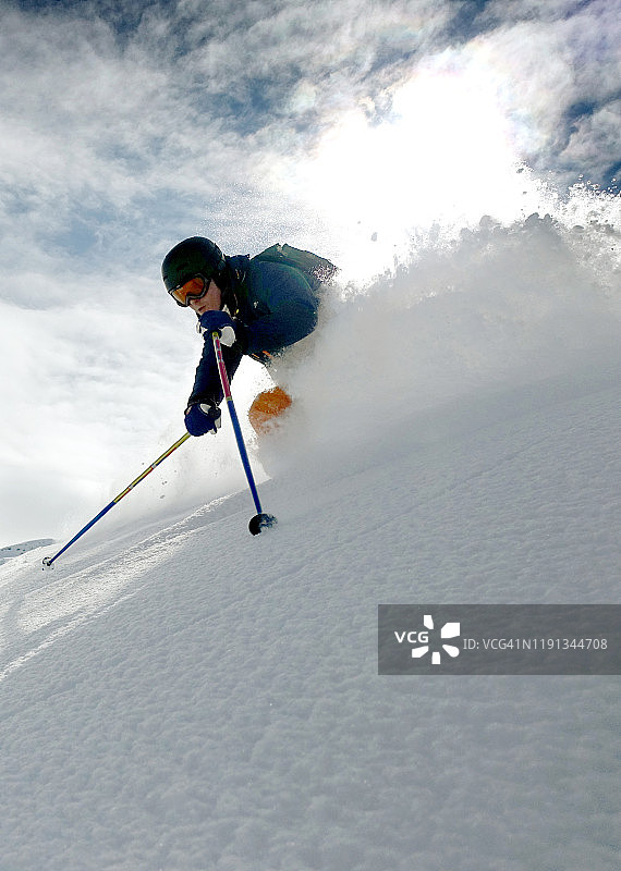 在奥地利圣安东滑雪图片素材