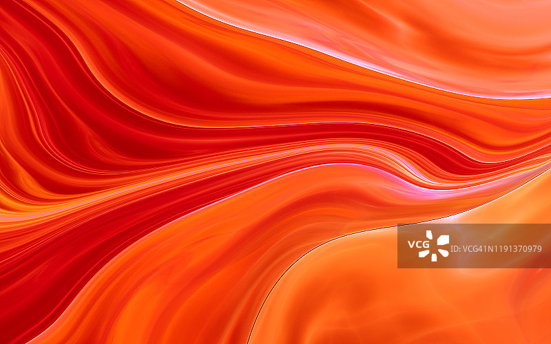 抽象橙色火焰发光波浪背景图片素材