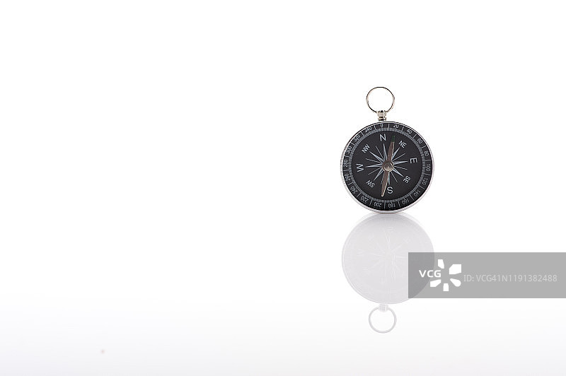 白色背景上的指南针图片素材
