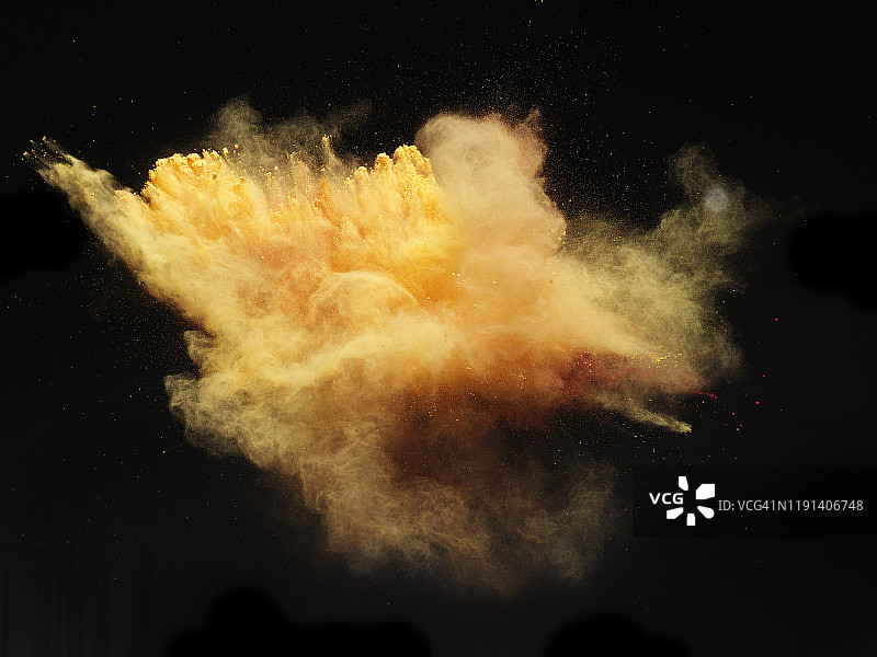 粉末爆炸图片素材