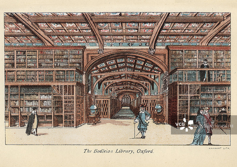 17世纪牛津博德利图书馆图片素材
