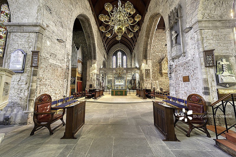 爱尔兰利默里克市圣玛丽大教堂内部图片素材