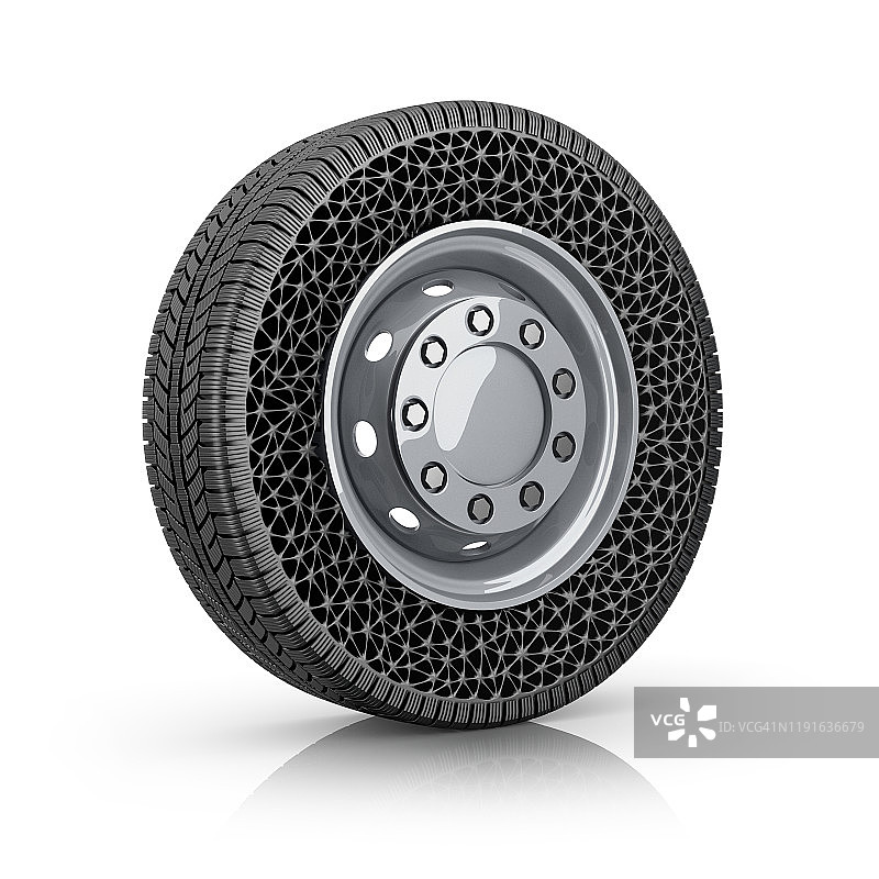 无气轮胎插画图片素材