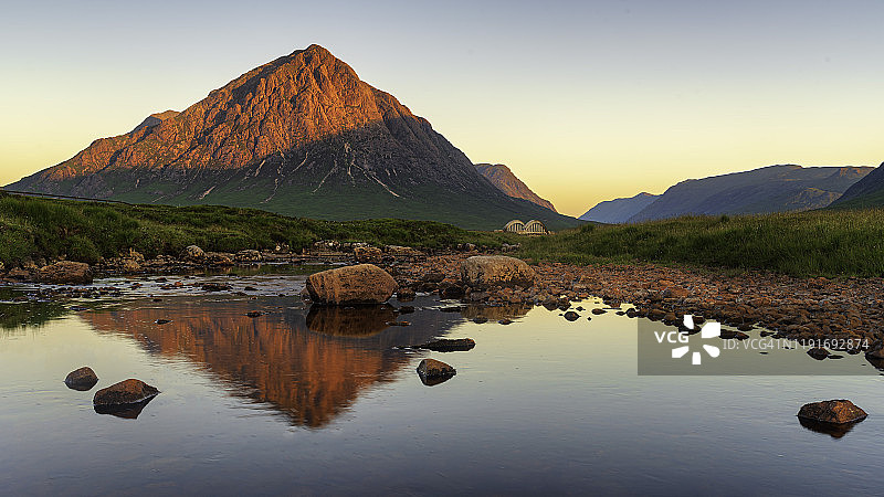 布achaille Etive Mor日出图片素材