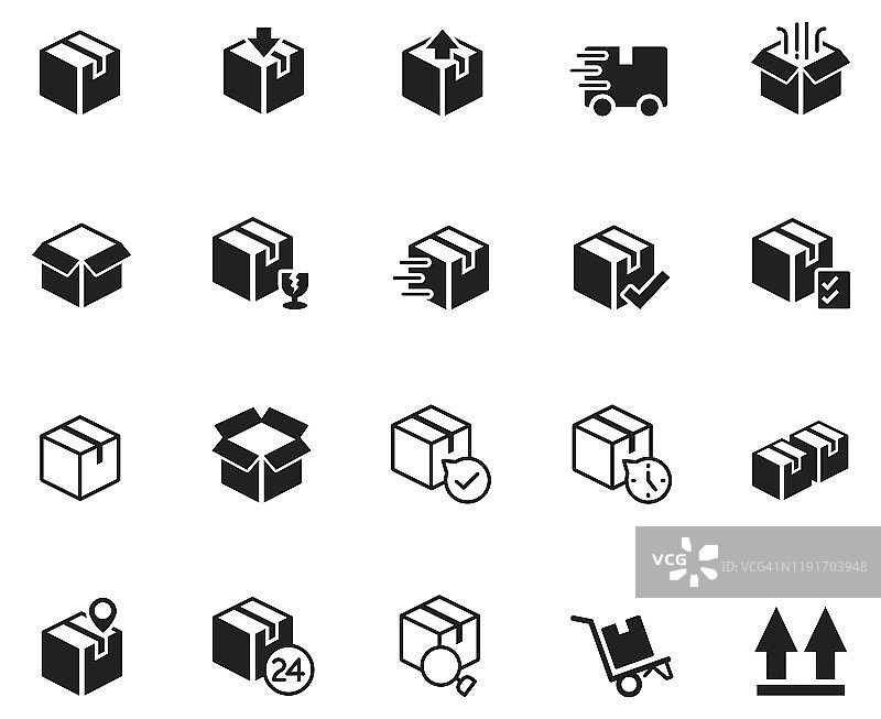 盒子图标合集图片素材