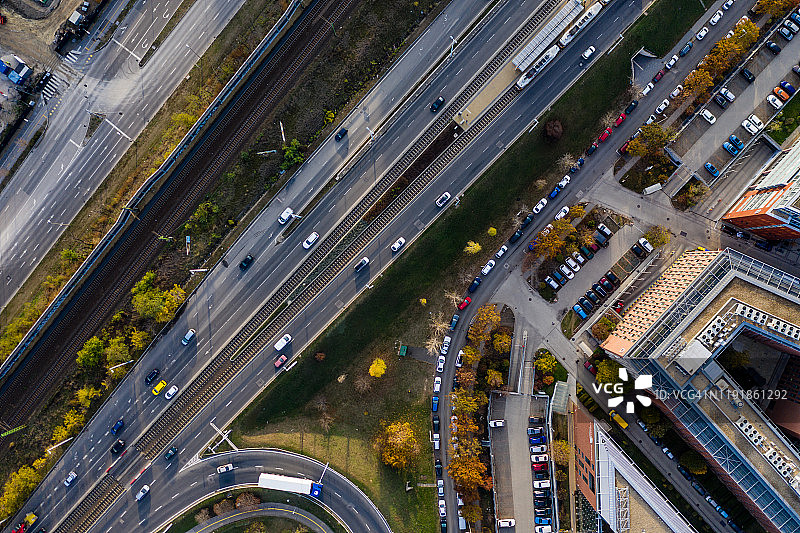 无人机视角下的布达佩斯图片素材