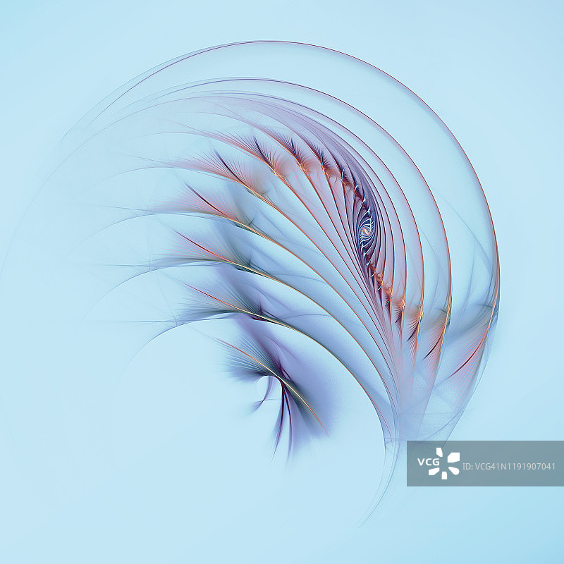 分形火焰抽象羽毛背景图片素材