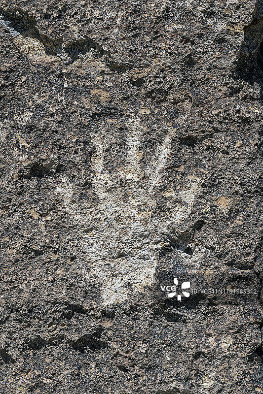 加利福尼亚州Bishop的岩画图片素材