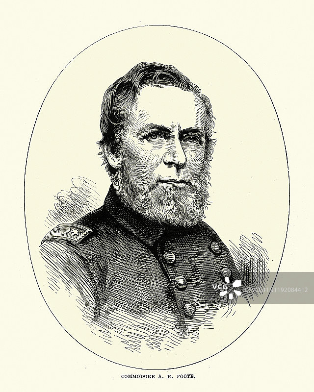 安德鲁·赫尔·富特，19世纪美国海军军官图片素材