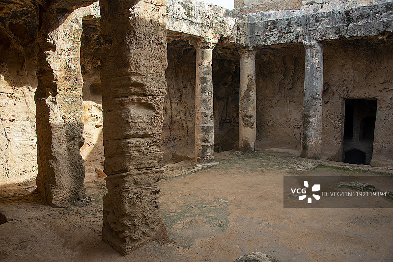 国王陵墓，联合国教科文组织世界遗产，位于塞浦路斯帕福斯图片素材