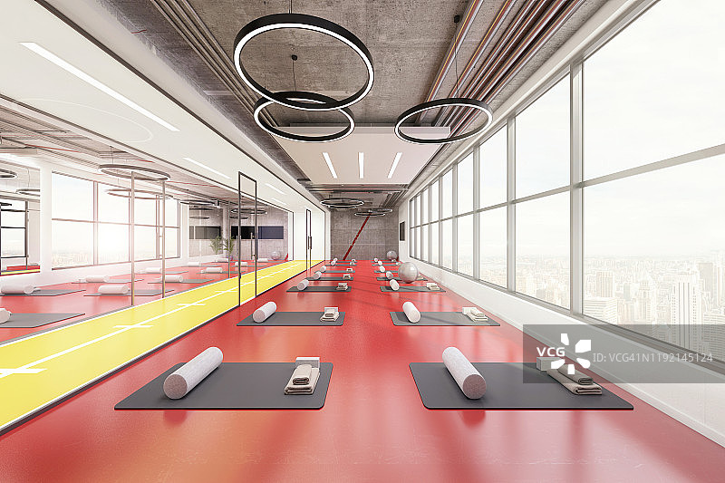 现代瑜伽工作室室内图片素材