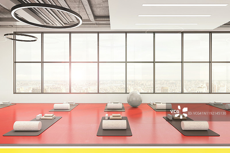 现代瑜伽工作室室内图片素材