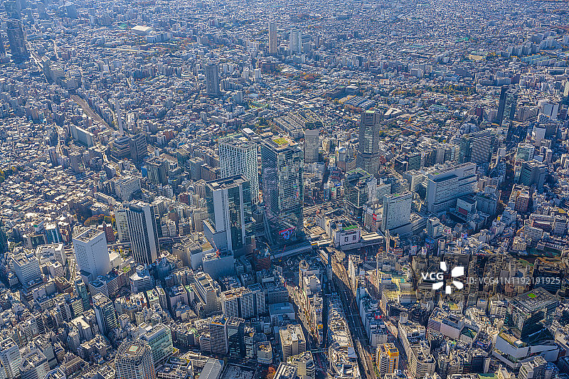 东京涩谷Scramble Square空中景观图片素材