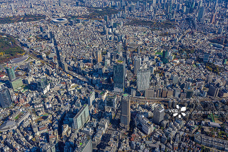 东京涩谷Scramble Square空中景观图片素材