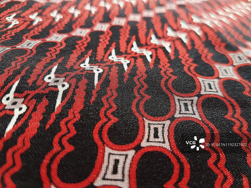 传统图案的蜡染Parang特写图片素材