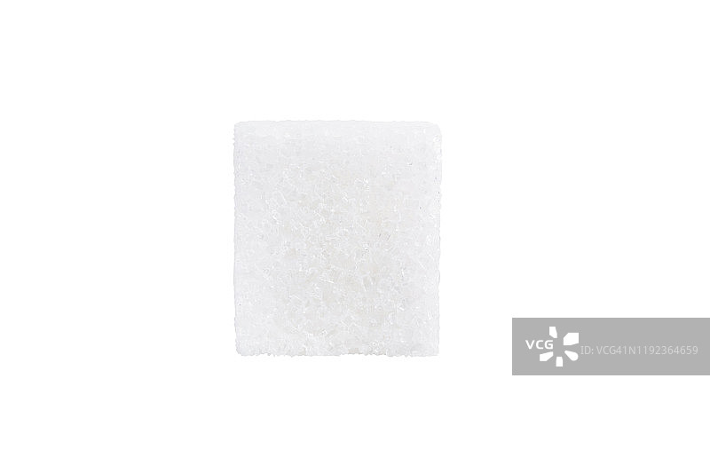 白色背景上的孤立的白砂糖图片素材