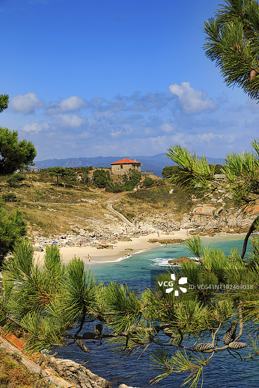 锡德斯群岛奥法罗的沿海景色图片素材