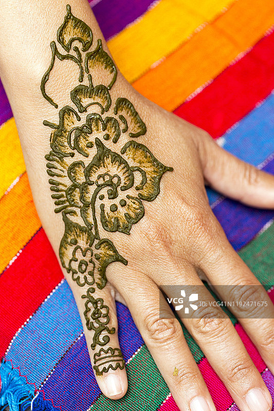 摩洛哥北部舍夫沙万麦地那图片素材