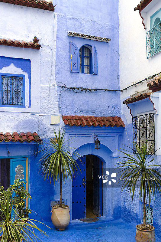 摩洛哥北部舍夫沙万麦地那图片素材