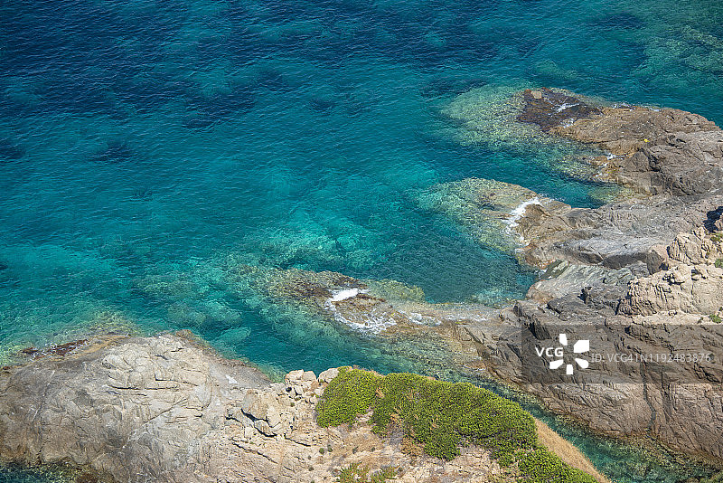 法国科西嘉博尼法乔的砂粒石灰石图片素材